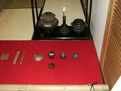 茶道具の展示